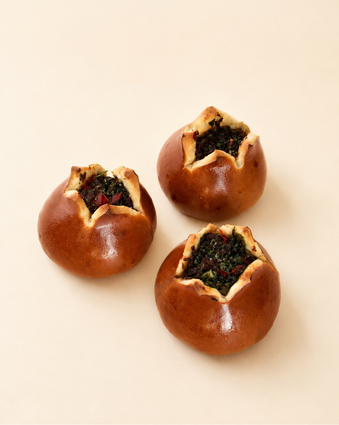 Sichuan Chilli Beef & Coriander Pretzel Bun