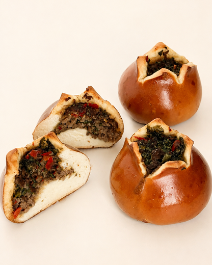Sichuan Chilli Beef & Coriander Pretzel Bun